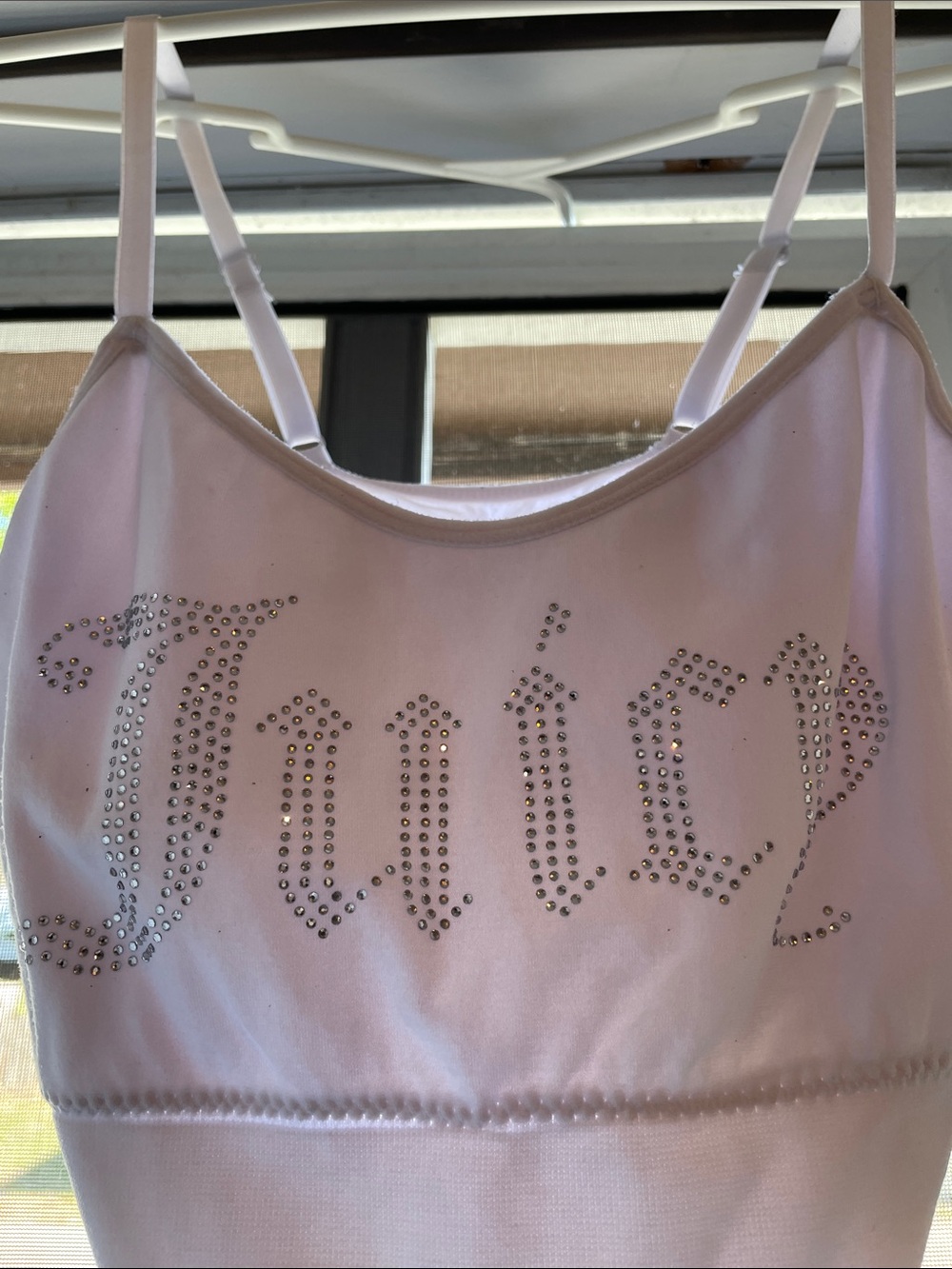 NWOT JUICY Couture pristinely white Bralette (L)